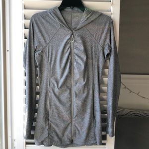 Athleta Heather Gray ZipUp Hoodie